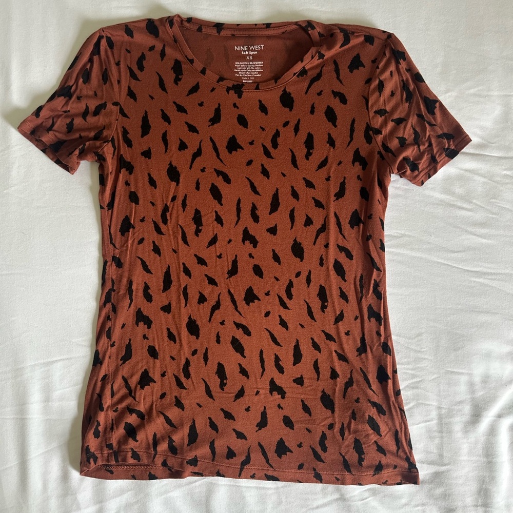 Nine West Women’s Animal Print Tee